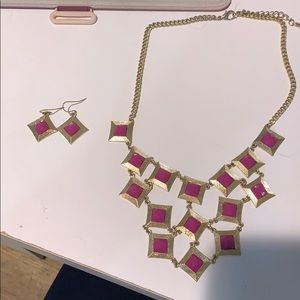 Earrings and Matching Necklace